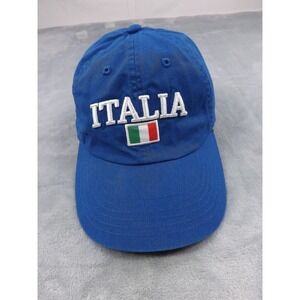 elidan Italia‎ Cap/Hat Men's  Adjustable Strapback Blue/Multi 100% Cotton